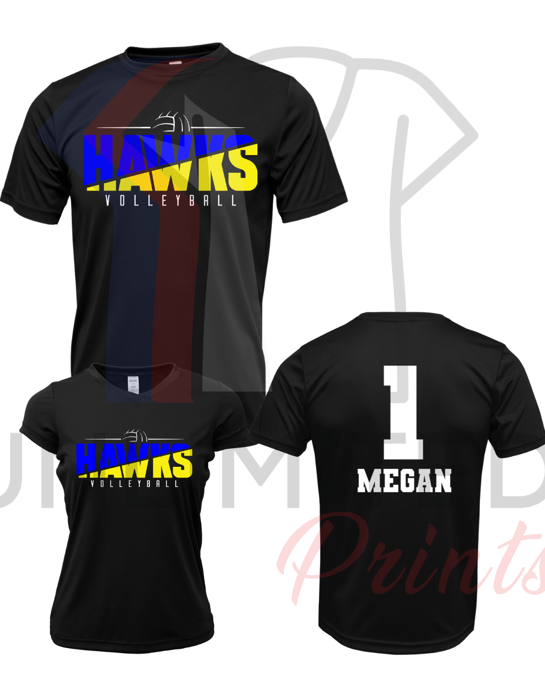 Hawks Volleyball Dir-fit Shirts