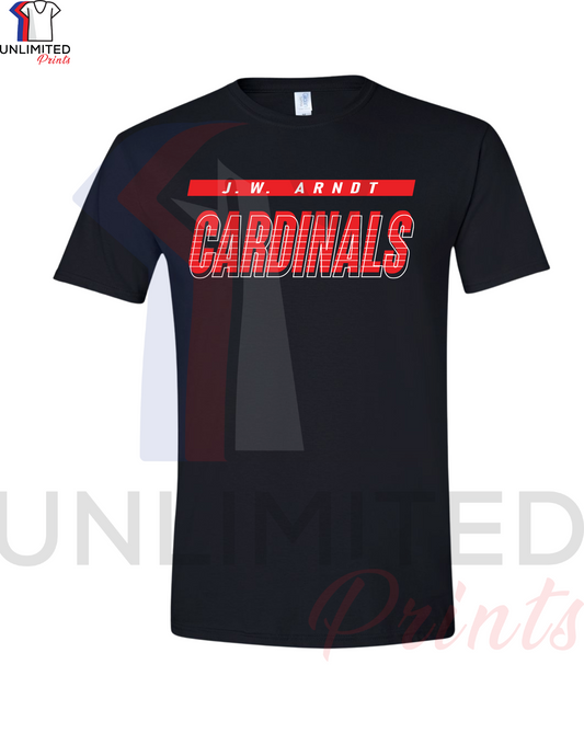 ARNDT Elementary Cardinals Black  Heavy Cotton Shirt