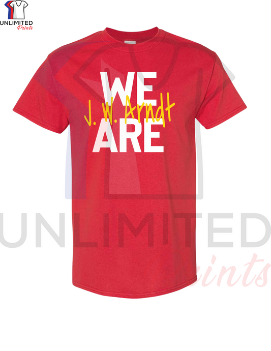 ARNDT Elementary School SPIRIT SHIRT red Heavy cotton shirt