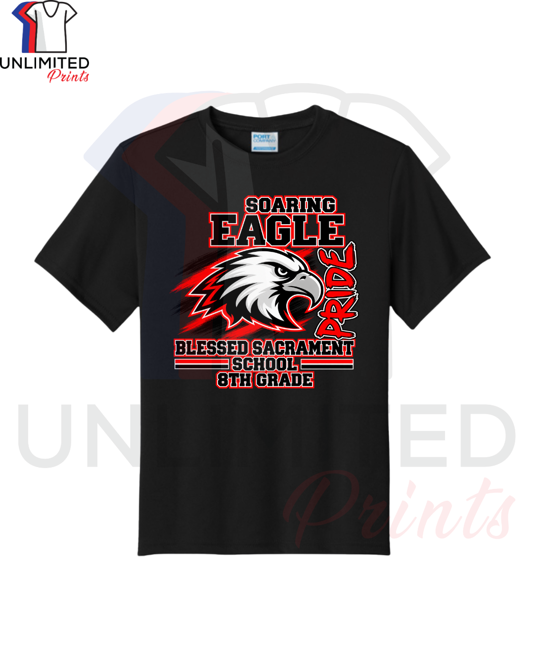 8th Grade Dri-Fit Black Spirit Shirt
