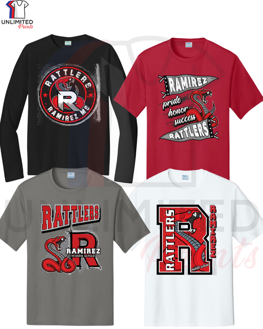 Ramirez Middle School Bundle of 4 Dri-Fit Shirts