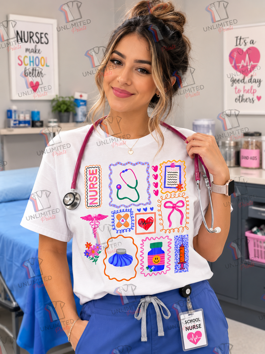 Nurse coquette White Softstyle cotton Shirt NUR-12