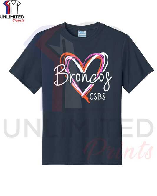CSBS Broncos Love Short Sleeve Dri-fit  Shirt