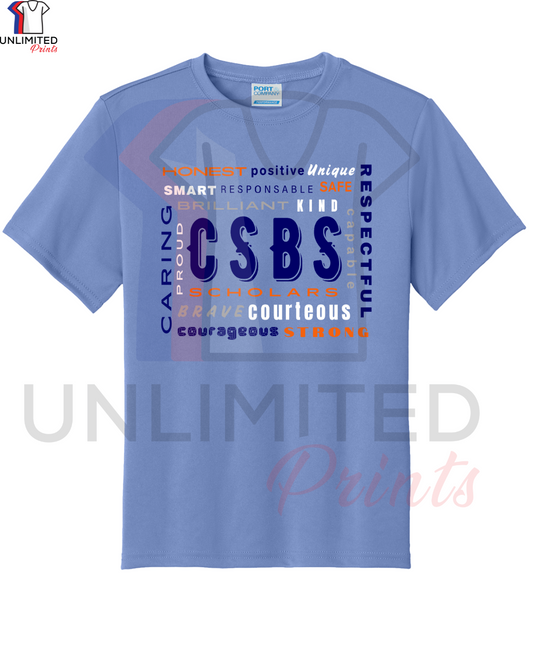 CSBS Carolina Blue Dri-fit Short Sleeve Shirt