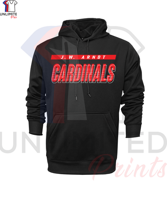 ARNDT Elementary School Cardinals Black Dri-fit Hoodie
