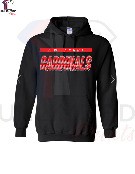 ARNDT Elementary School Cardinals Black Cotton Hoodie