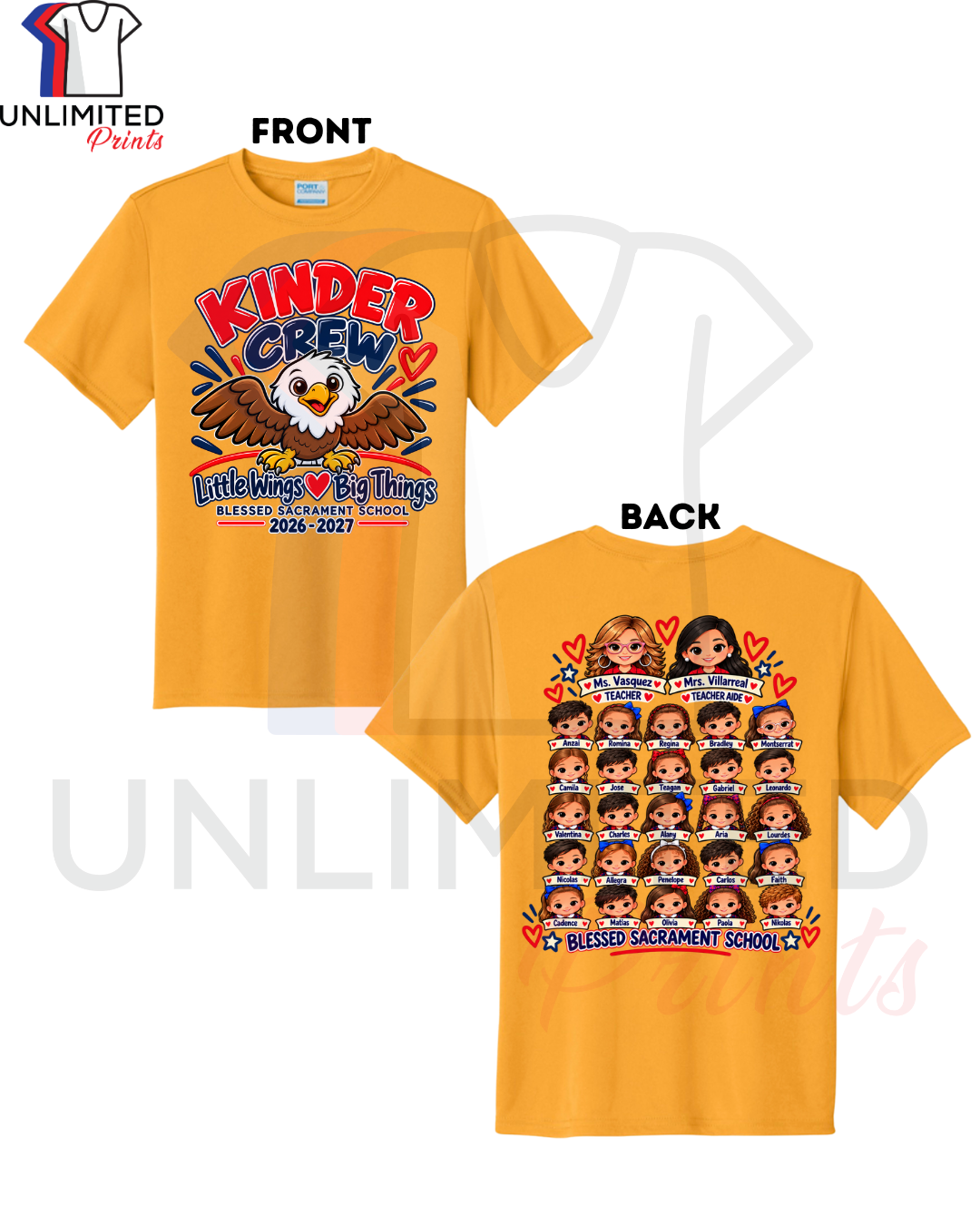 Kinder Dri-Fit Gold Spirit Shirt